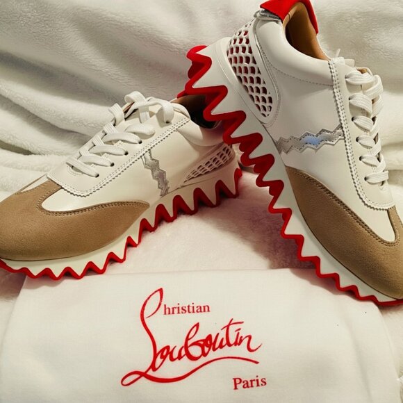 💎Loubishark Donna Red Sole Runner Sneakers - Picture 1 of 9